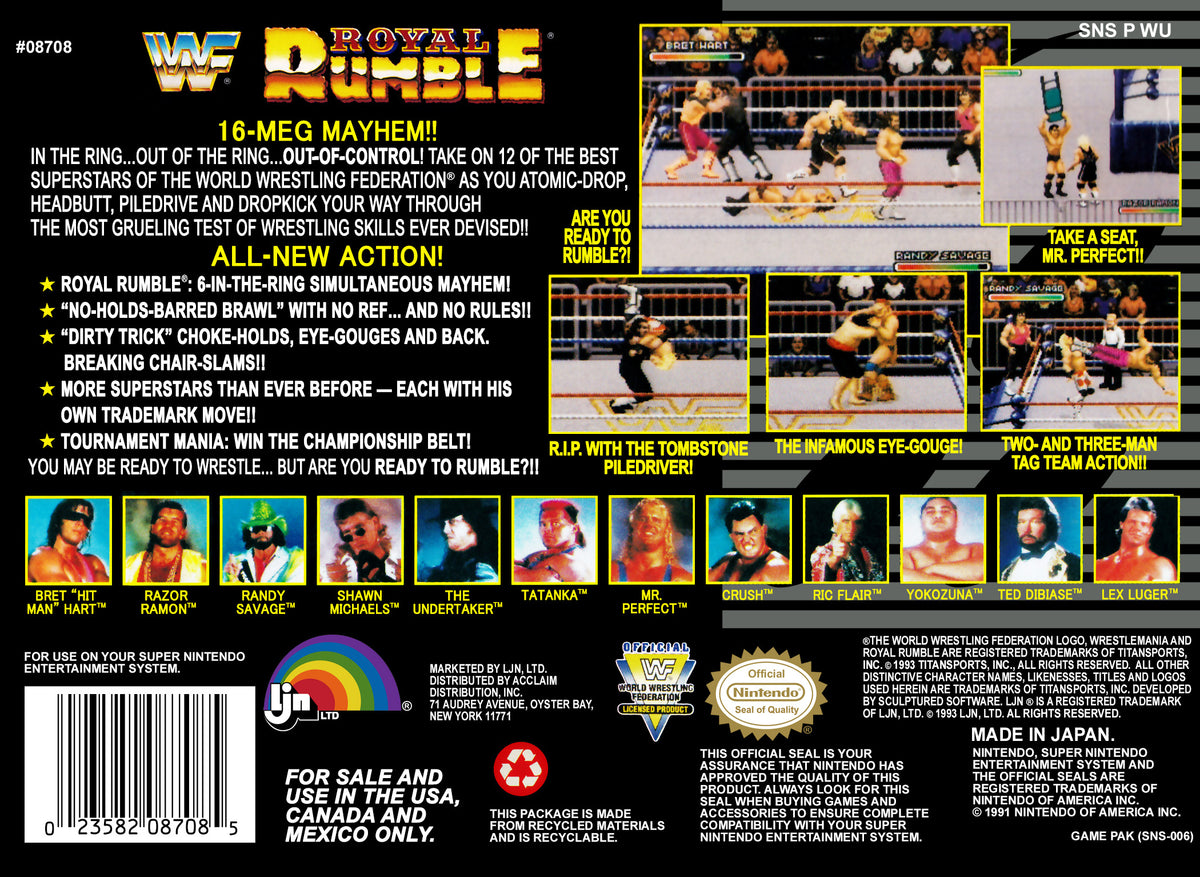 WWF Royal Rumble - Super Nintendo - Retro Island Gaming