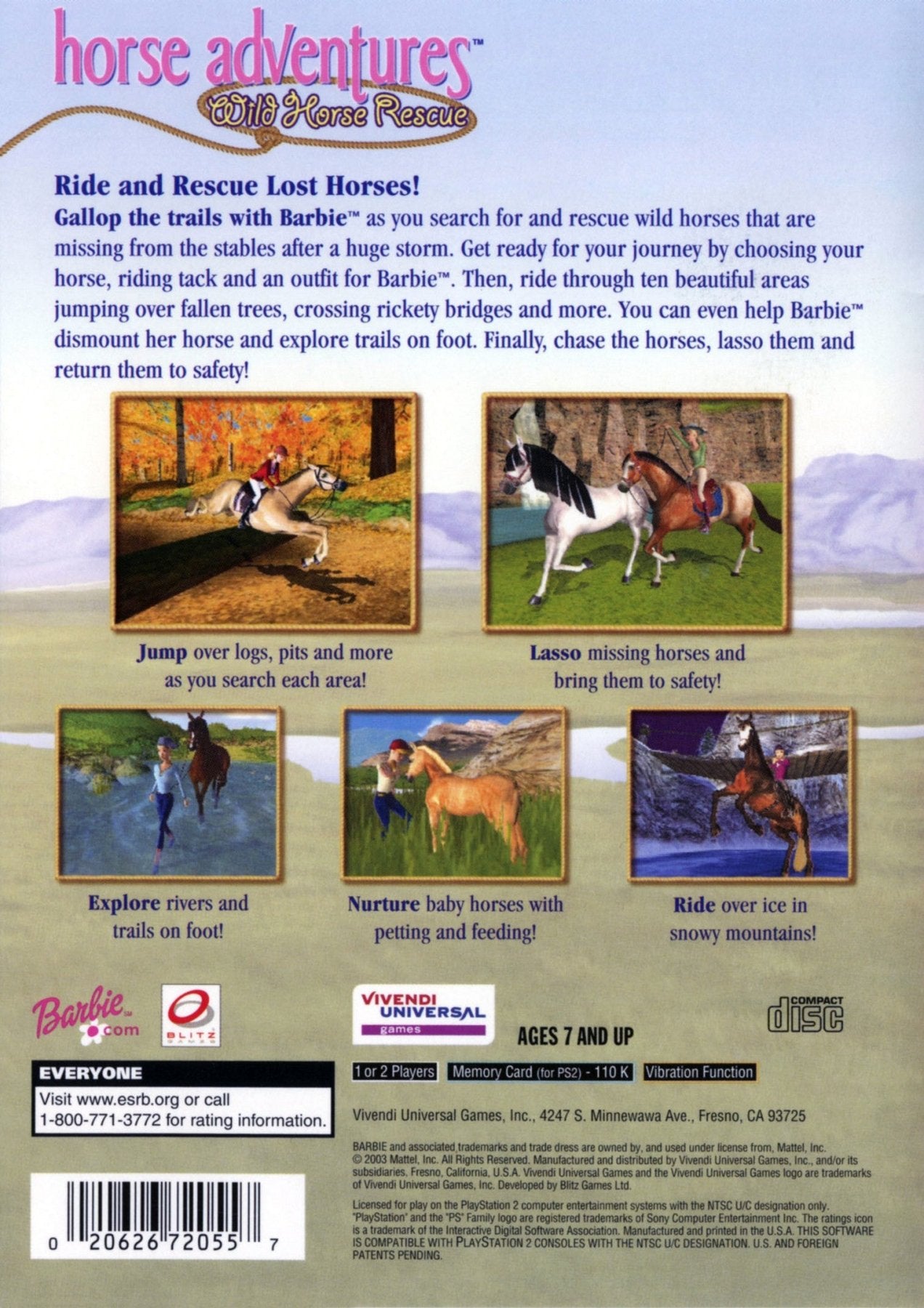 Barbie Horse Adventures Wild Horse Rescue - Playstation 2 - Retro Island Gaming