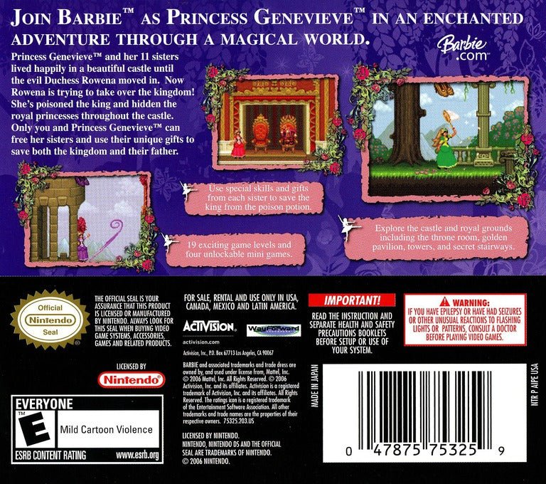Barbie in The 12 Dancing Princesses - Nintendo DS - Retro Island Gaming