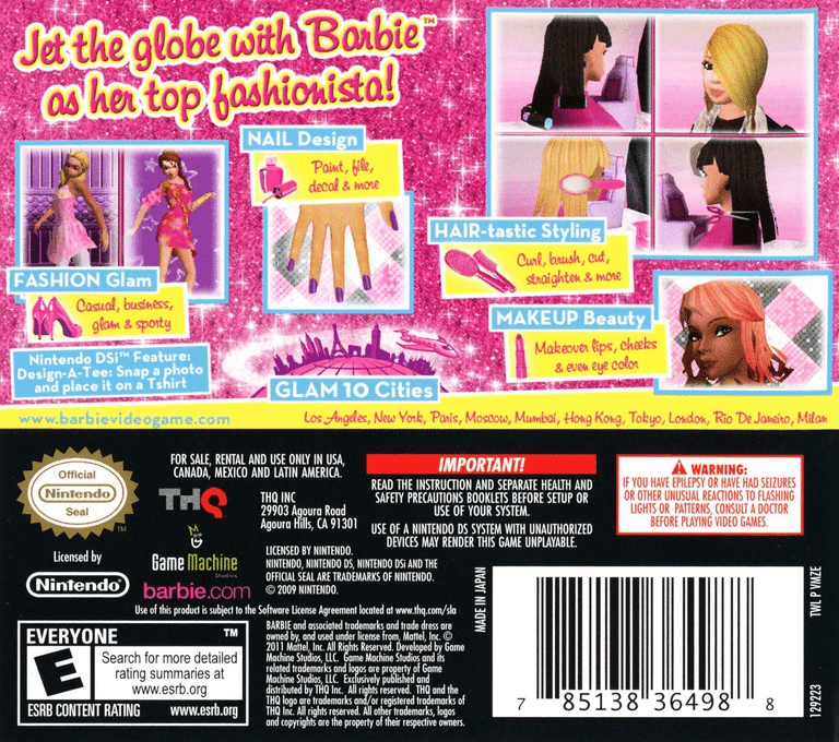 Barbie: Jet, Set & Style - Nintendo DS - Retro Island Gaming