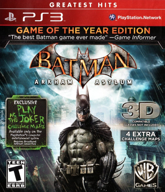 Batman: Arkham Asylum [Game of the Year Greatest Hits] - Playstation 3 - Retro Island Gaming