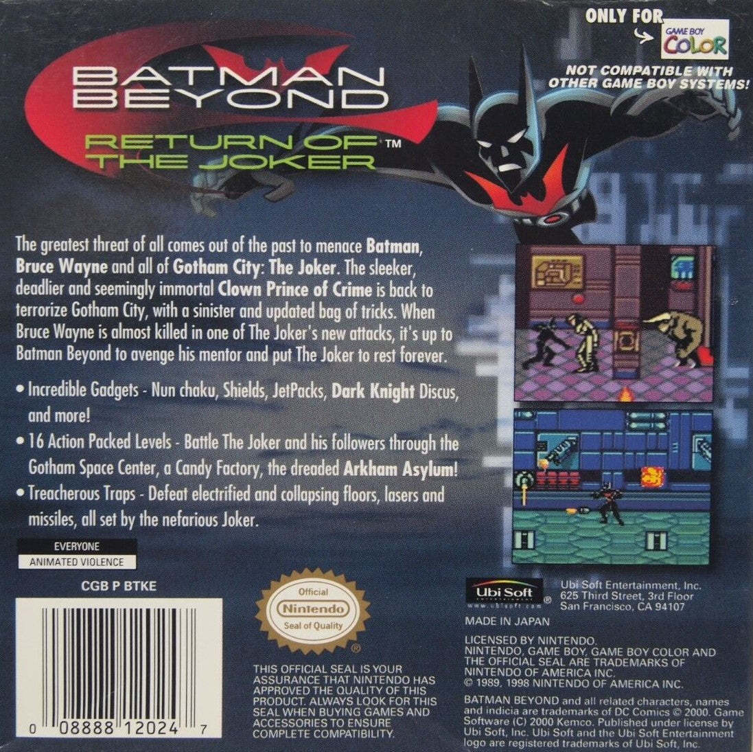 Batman Beyond: Return of the Joker - GameBoy Color - Retro Island Gaming
