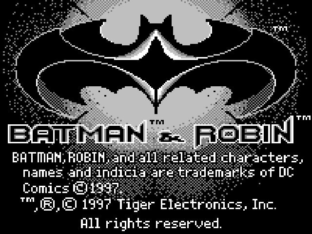 Batman & Robin - Game.Com - Retro Island Gaming