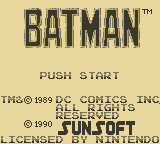 Batman the Video Game - GameBoy - Retro Island Gaming