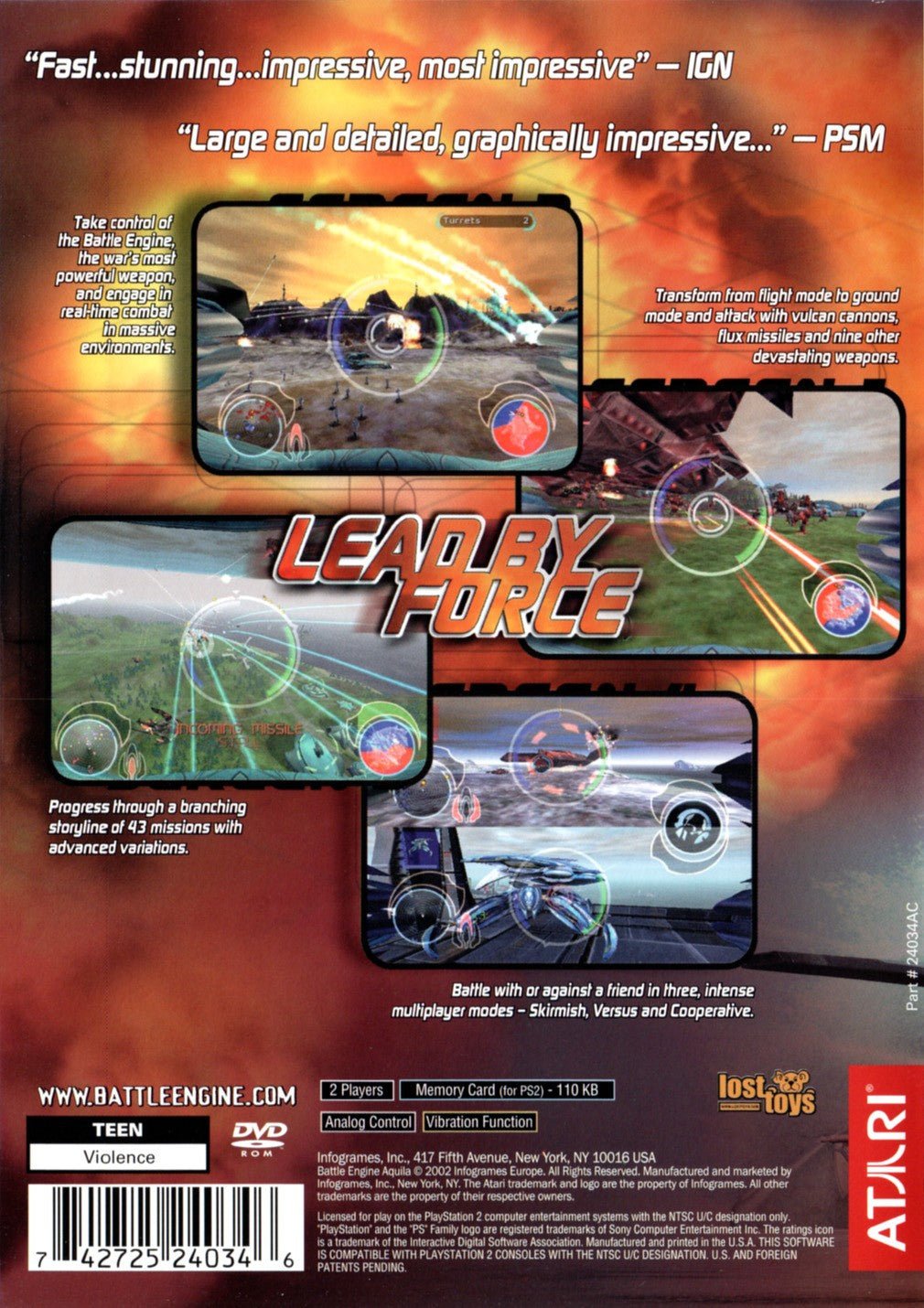 Battle Engine Aquila - Playstation 2 - Retro Island Gaming