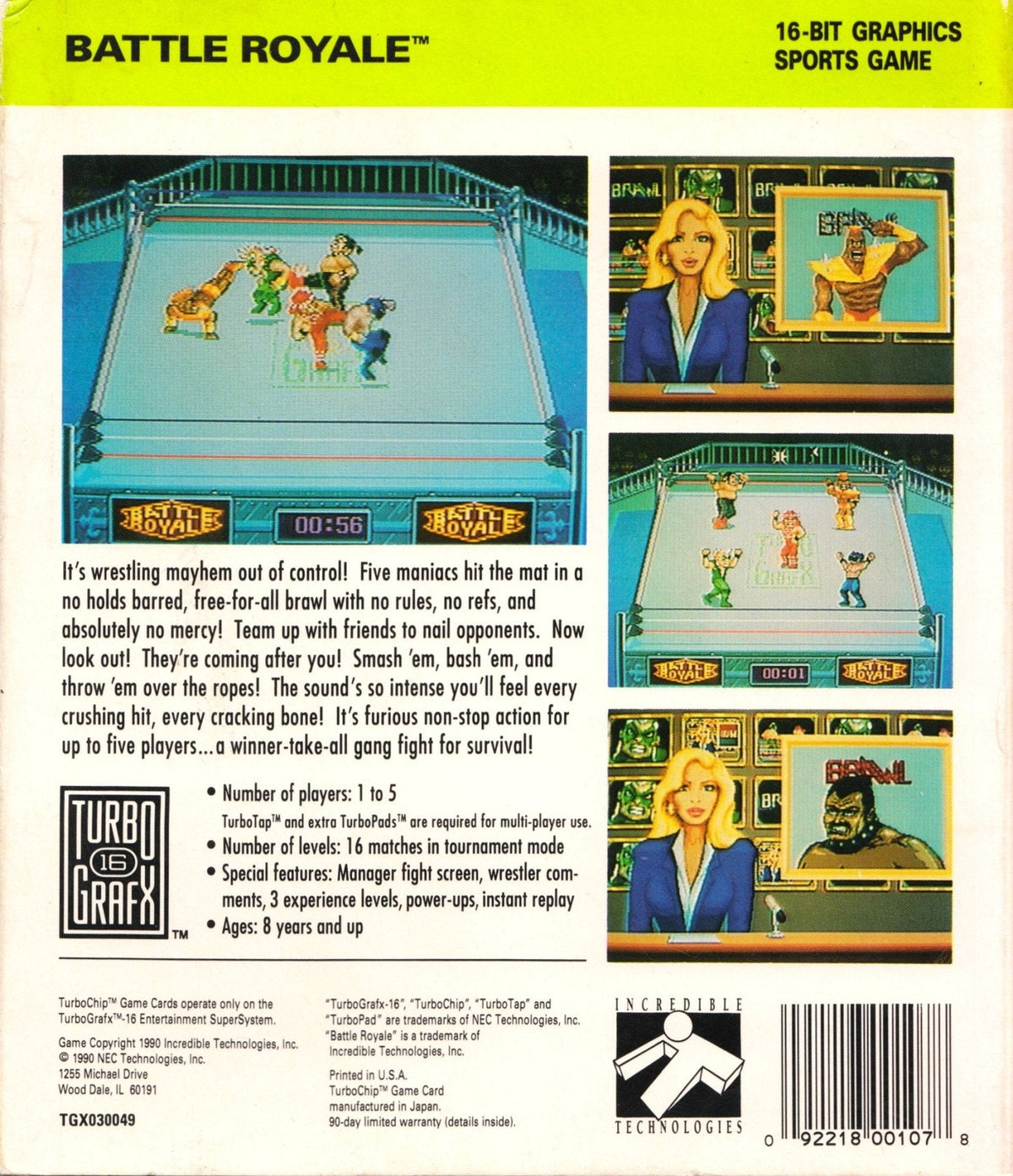 Battle Royale - TurboGrafx - 16 - Retro Island Gaming