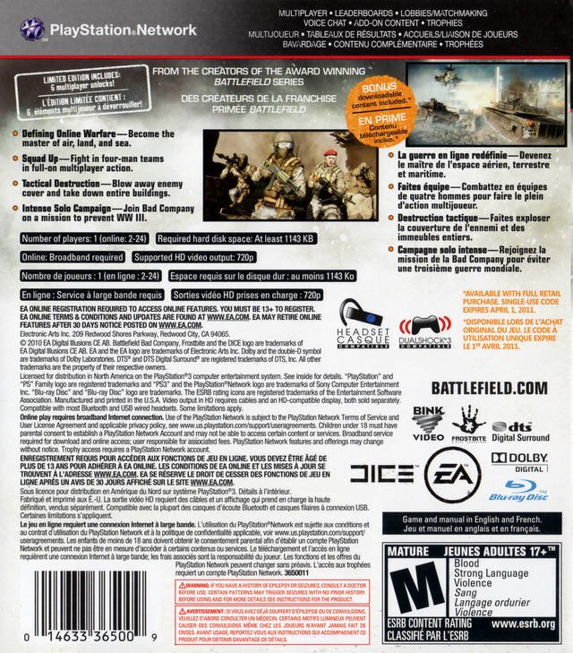 Battlefield: Bad Company 2 - Playstation 3 - Retro Island Gaming