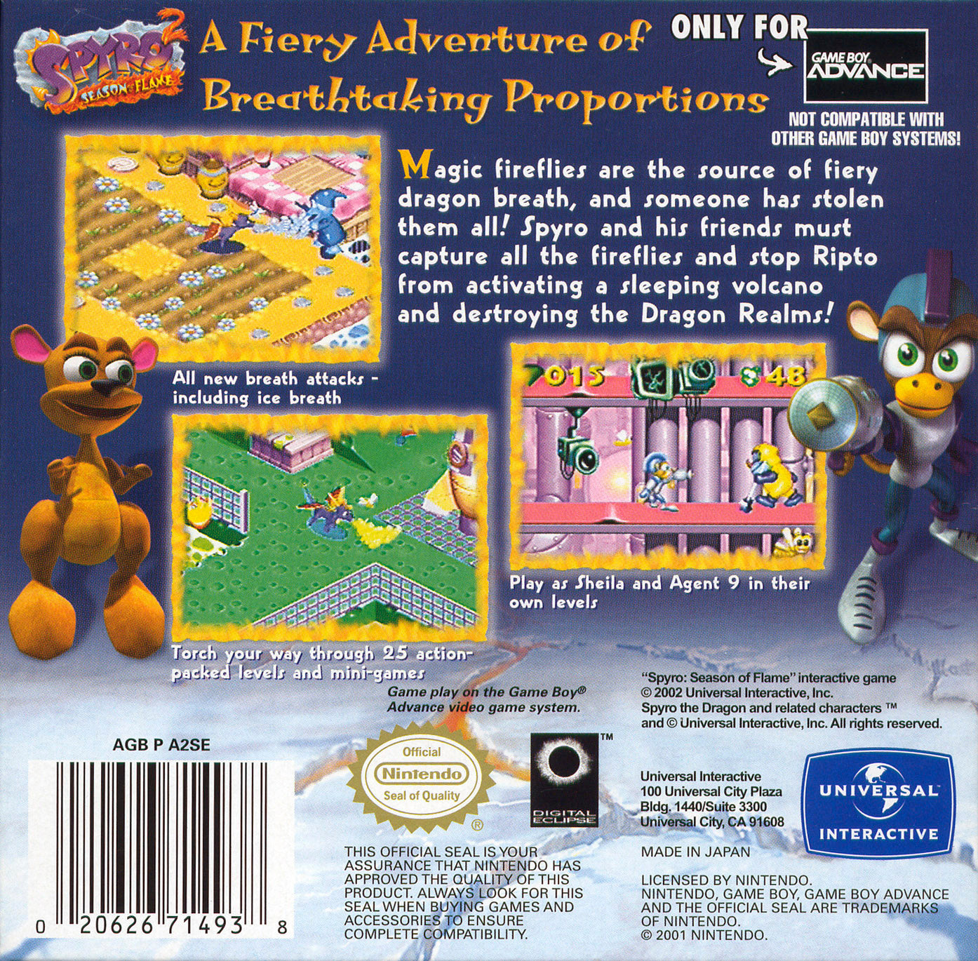Spyro 2 Season of Flame - GameBoy Advance