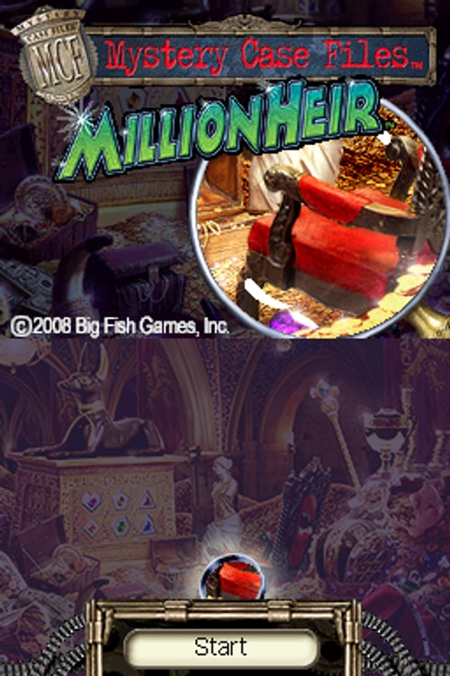 Mystery Case Files MillionHeir - Nintendo DS