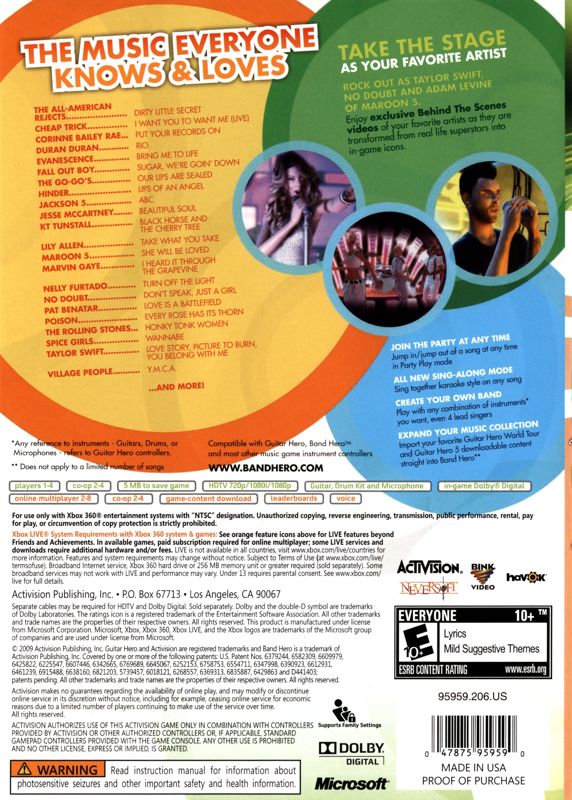Band Hero - Xbox 360