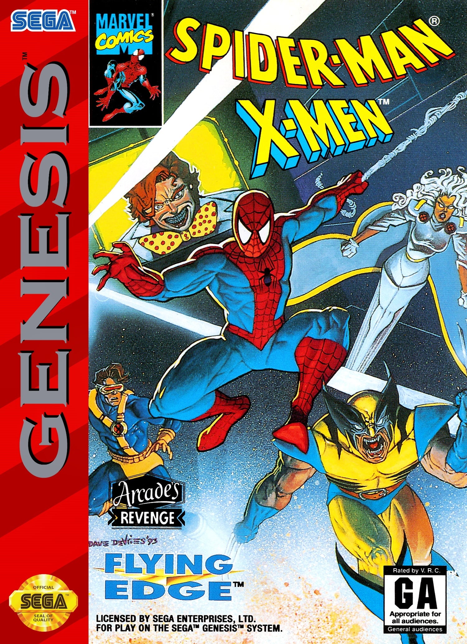 Spiderman X-Men Arcade's Revenge - Sega Genesis