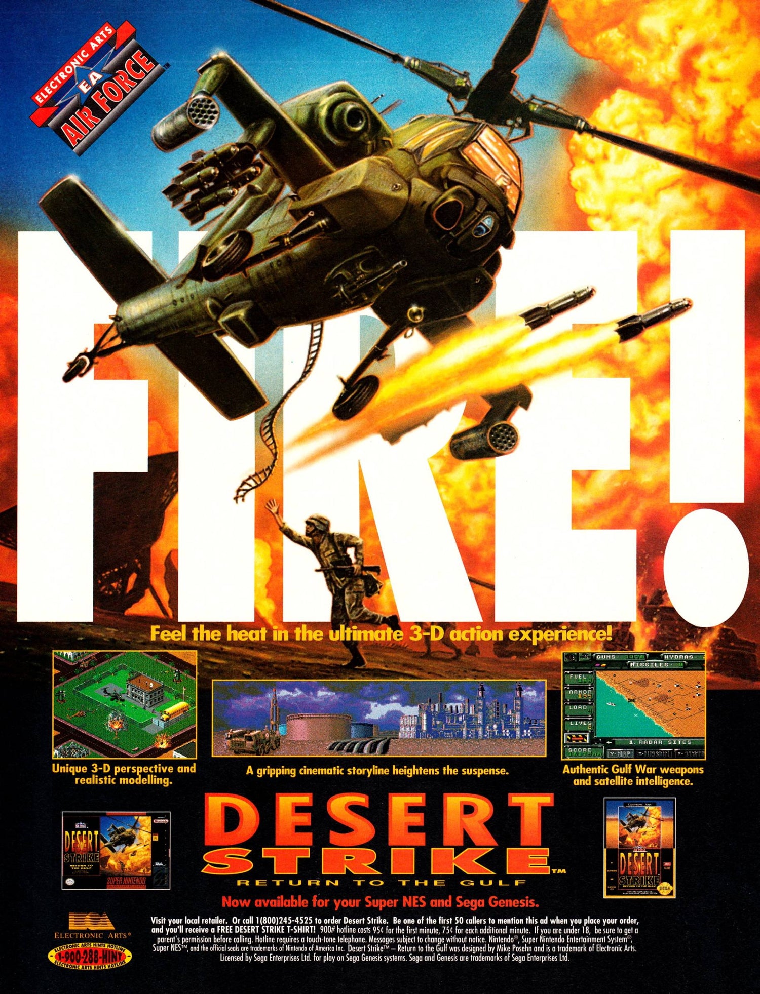 Desert Strike Return to the Gulf - Super Nintendo