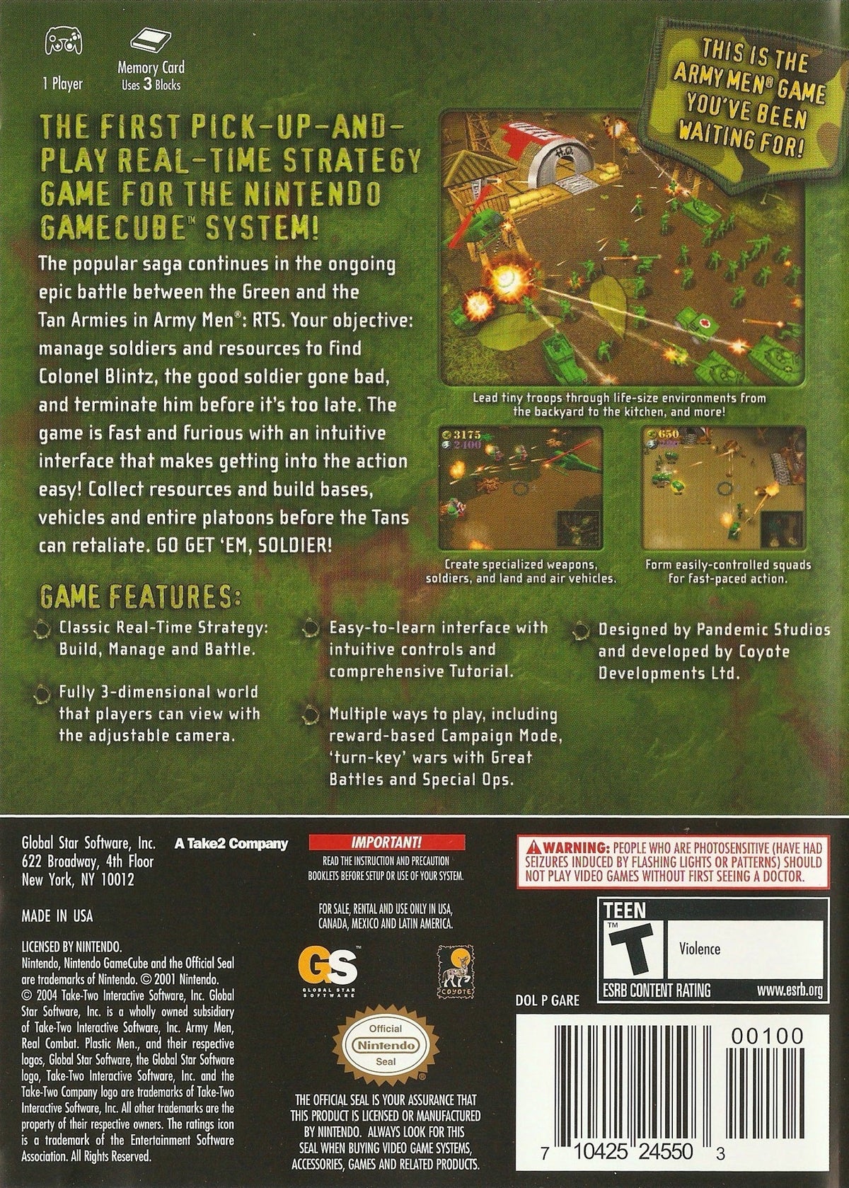 Army Men RTS - Gamecube - Retro Island Gaming