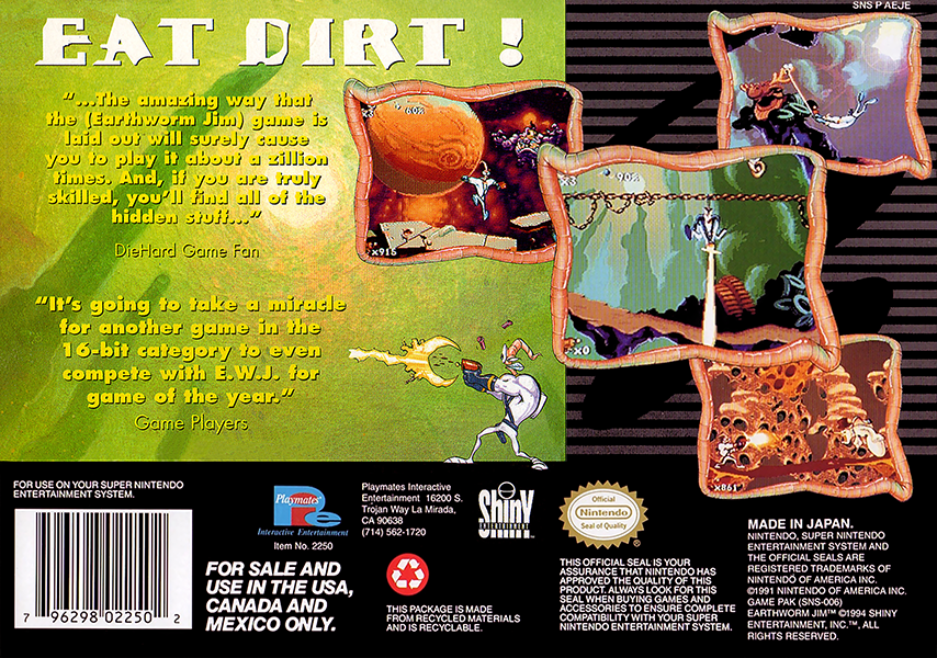 Earthworm Jim - Super Nintendo