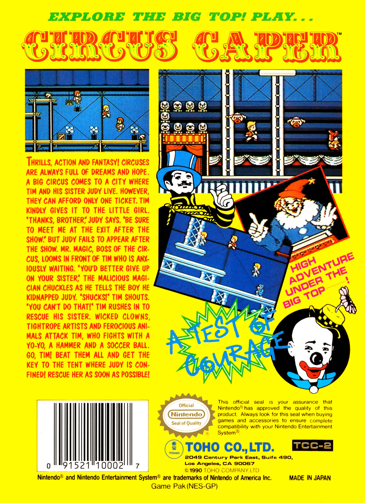 Circus Caper - NES - Retro Island Gaming