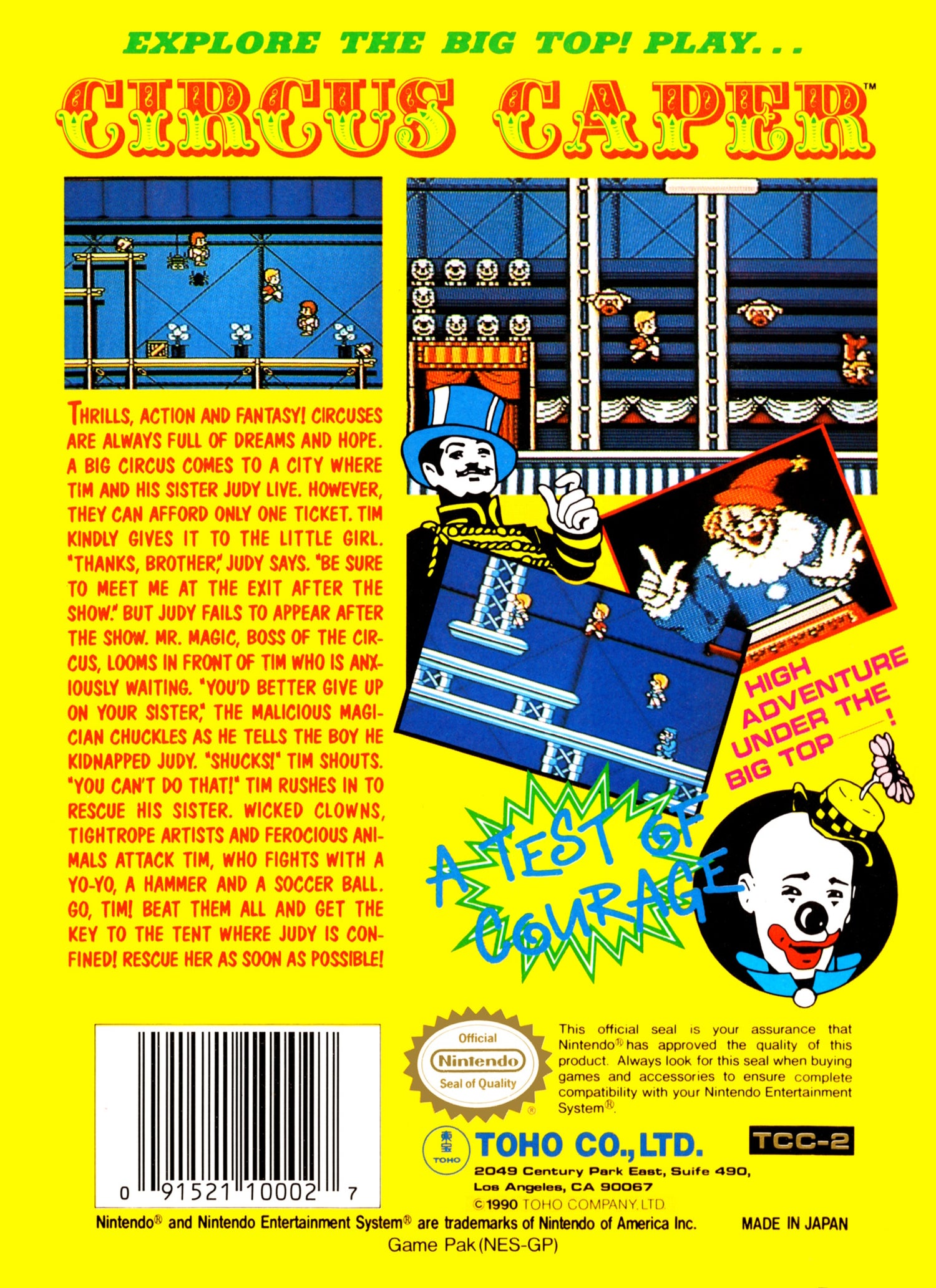 Circus Caper - NES
