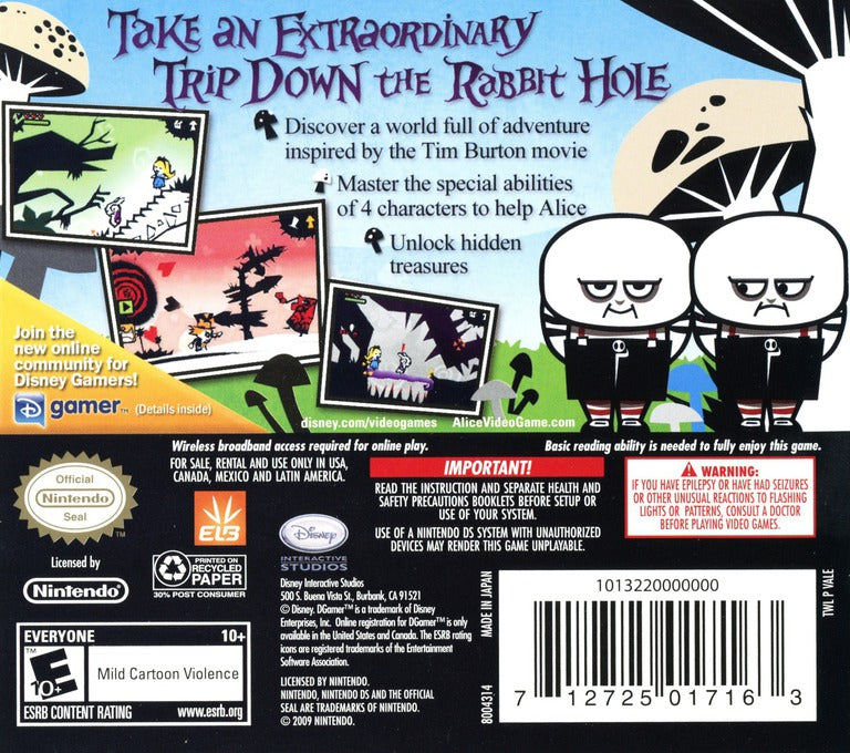 Alice in Wonderland: The Movie - Nintendo DS