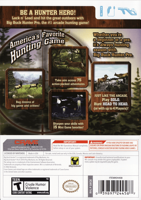 Big Buck Hunter Pro - Wii - Retro Island Gaming