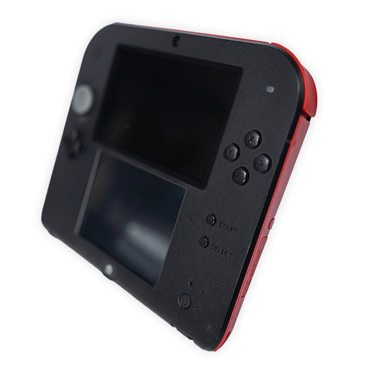 Black & Crimson Red Nintendo 2DS System - Certified Tested & Cleaned - Retro Island Gaming