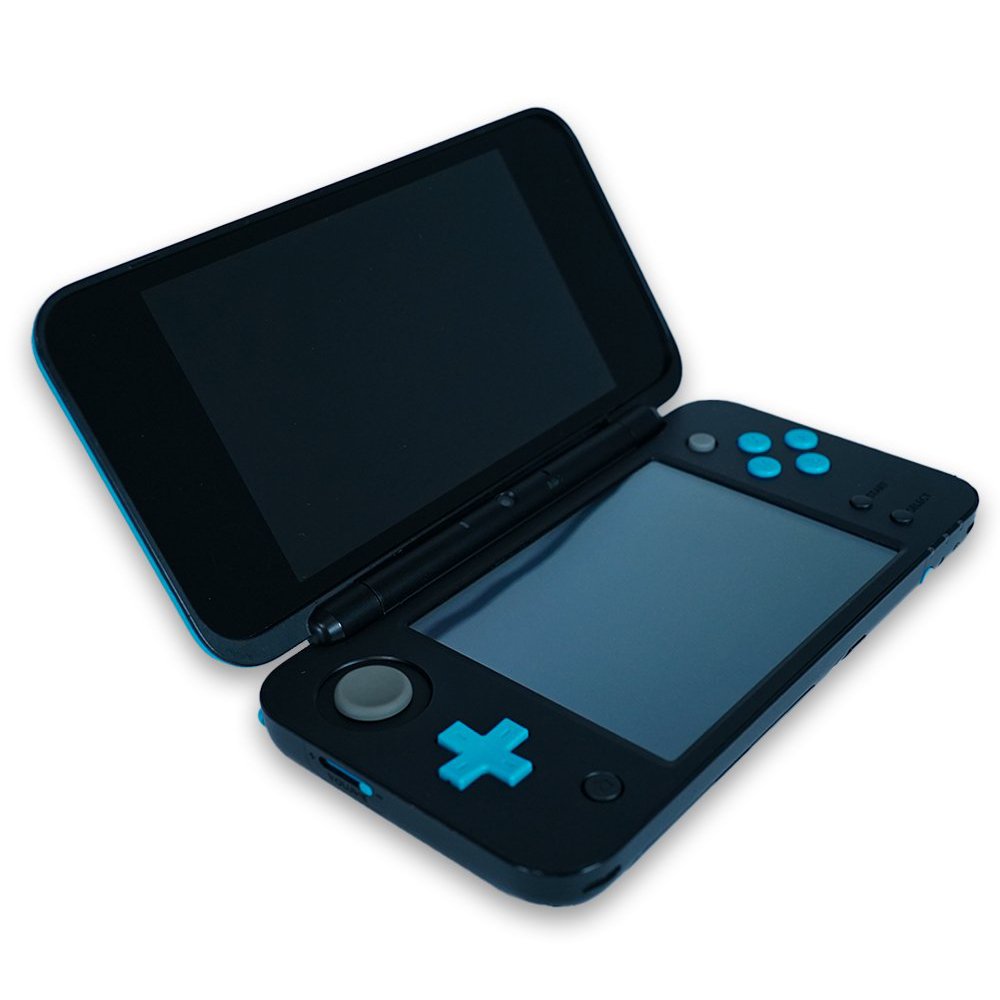 Black & Turquoise New Nintendo 2DS XL System - Certified Tested & Cleaned - Retro Island Gaming