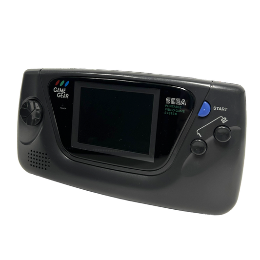 Black Sega Game Gear System w/All New Capacitors - Certified Tested & Cleaned - Retro Island Gaming