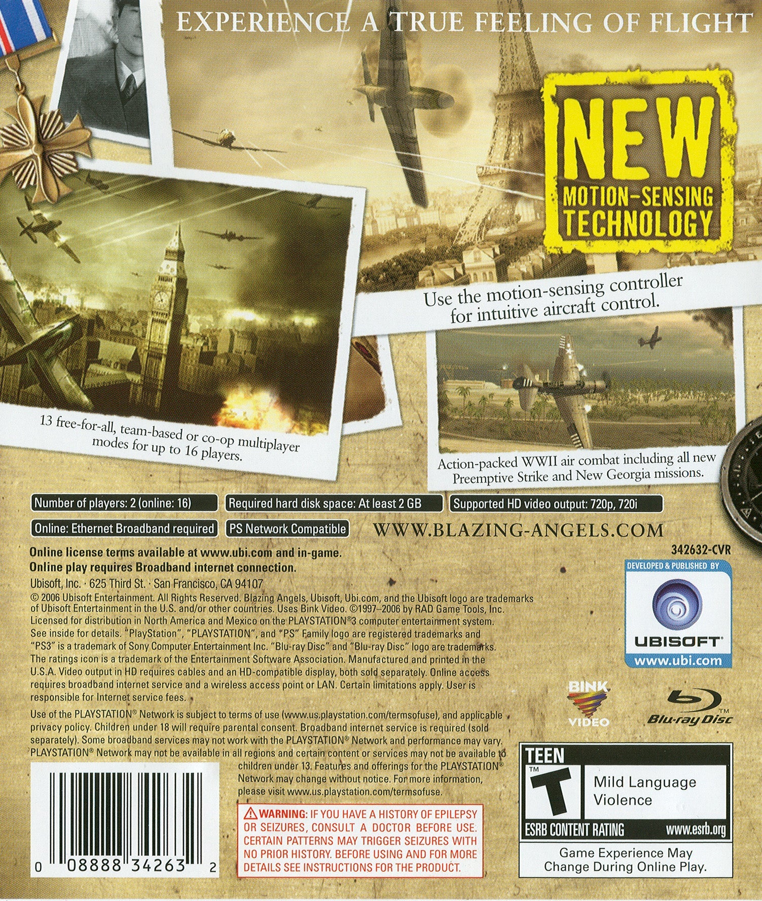 Blazing Angels Squadrons of WWII - Playstation 3 - Retro Island Gaming