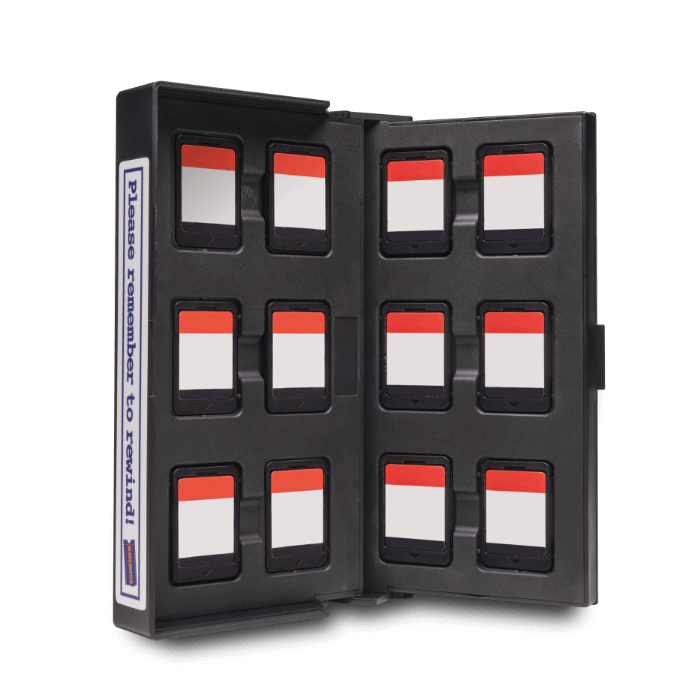 Blockbuster® Mini VHS Cassette Game Case for Nintendo Switch - Retro Fighters - Retro Island Gaming