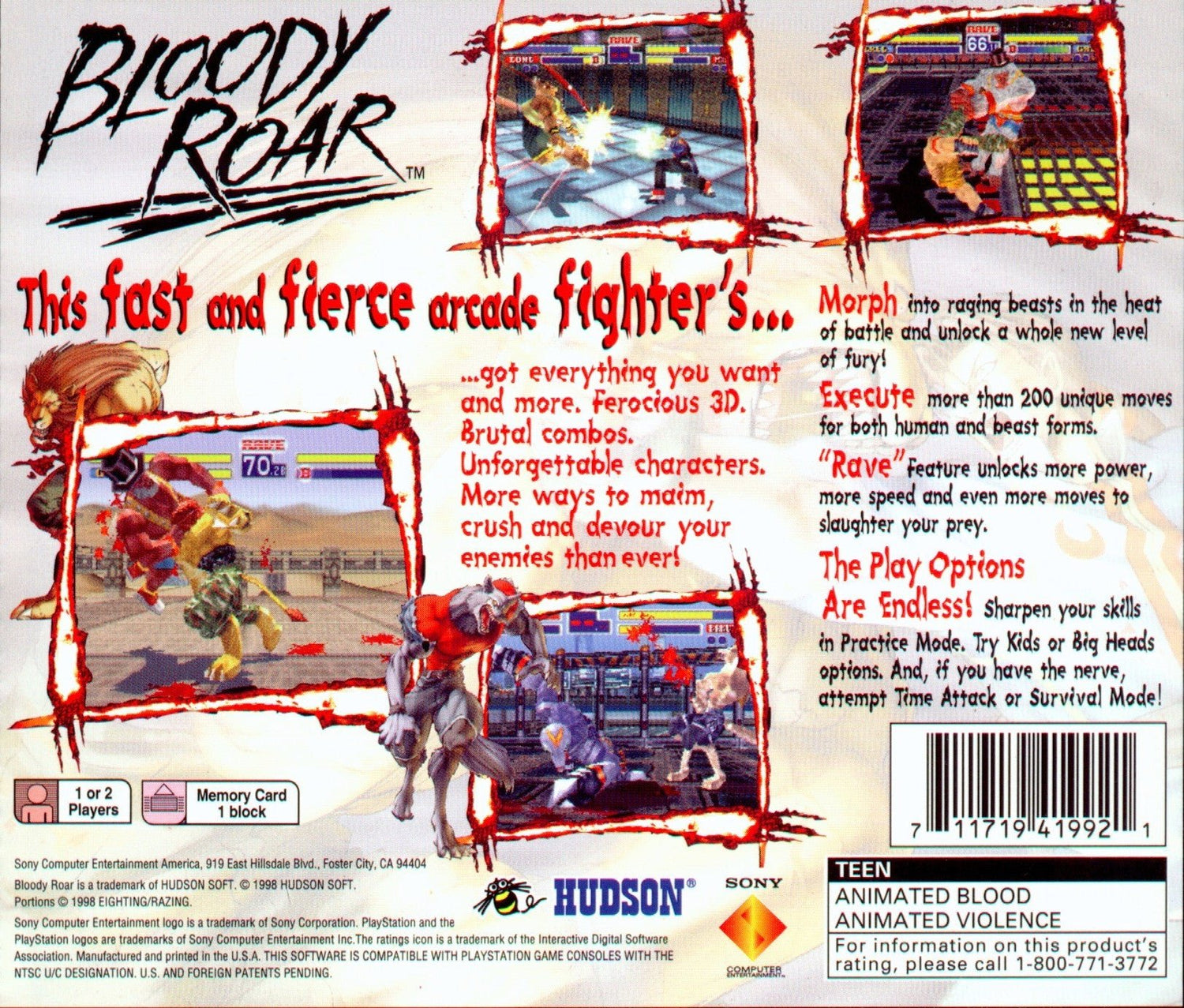 Bloody Roar - Playstation - Retro Island Gaming