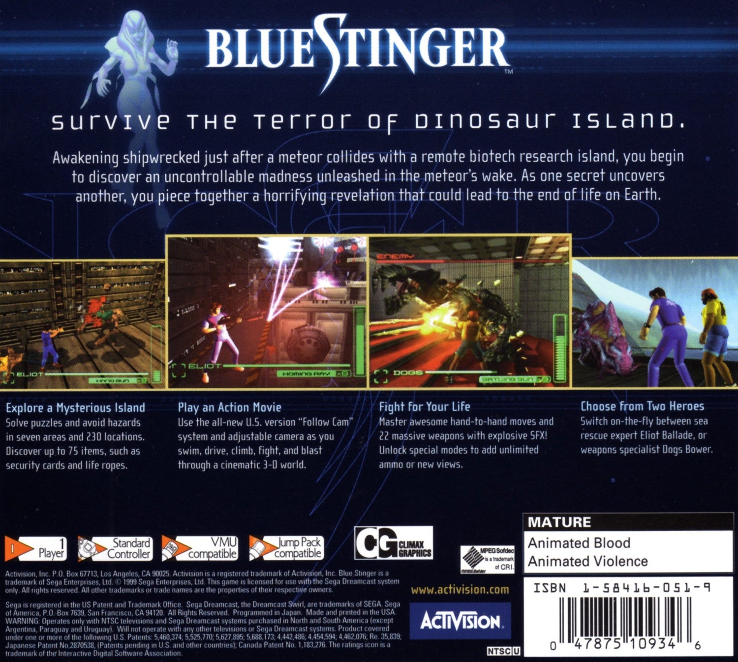 Blue Stinger - Sega Dreamcast - Retro Island Gaming