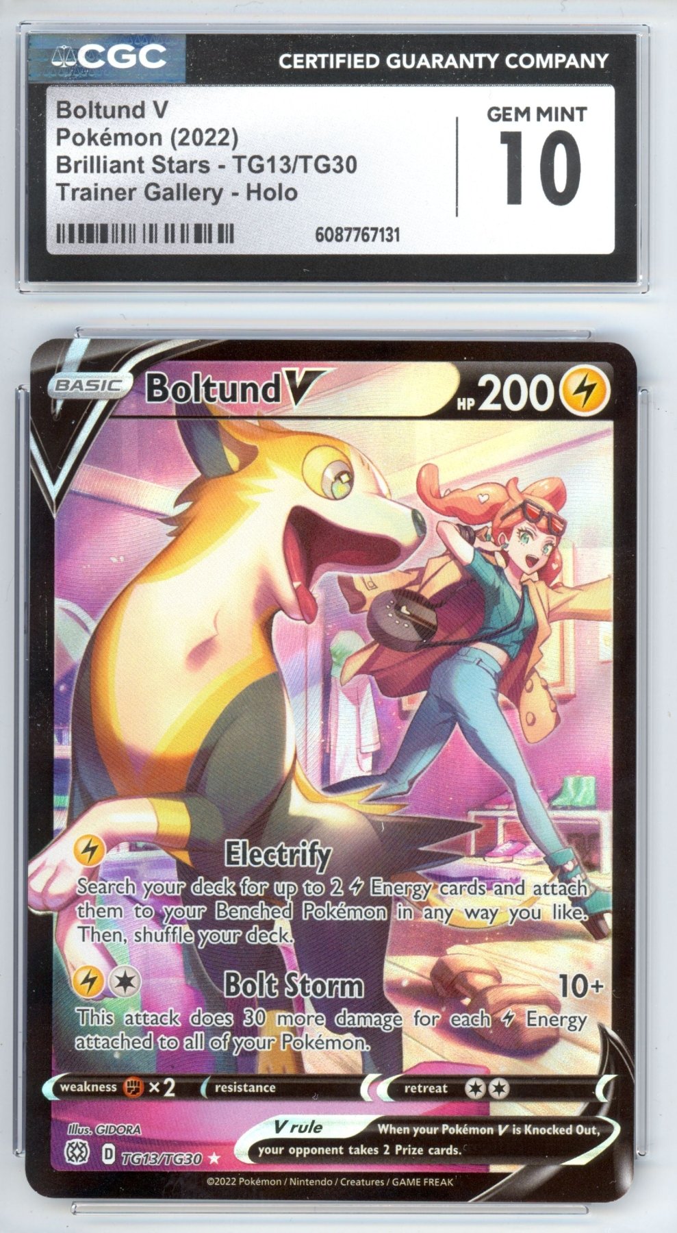 Boltund V TG13 - Pokemon Brilliant Stars - Retro Island Gaming