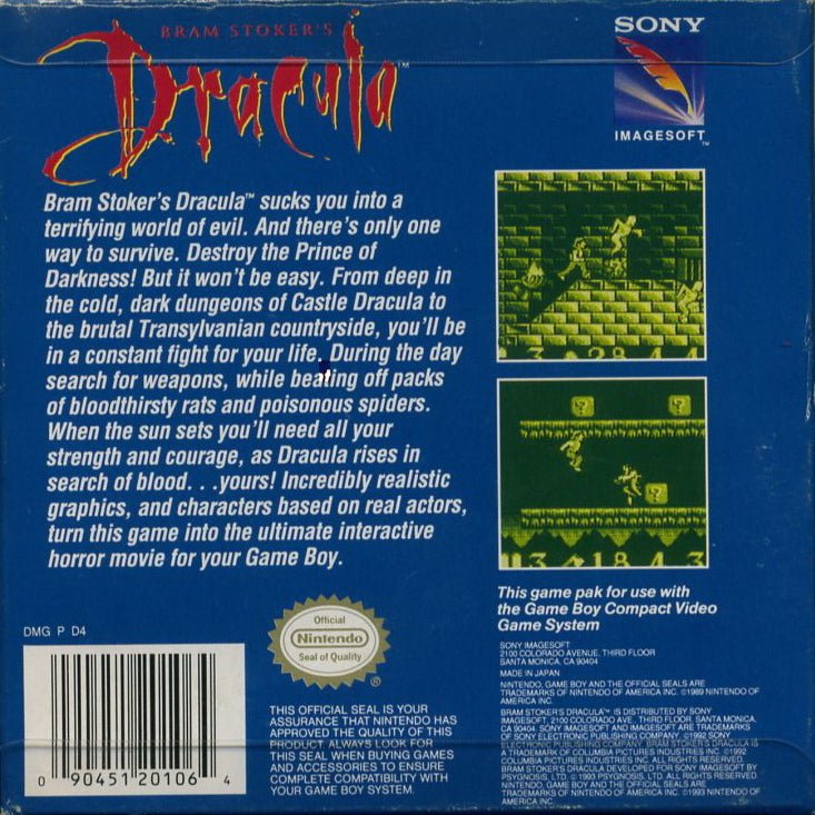 Bram Stoker's Dracula - GameBoy - Retro Island Gaming