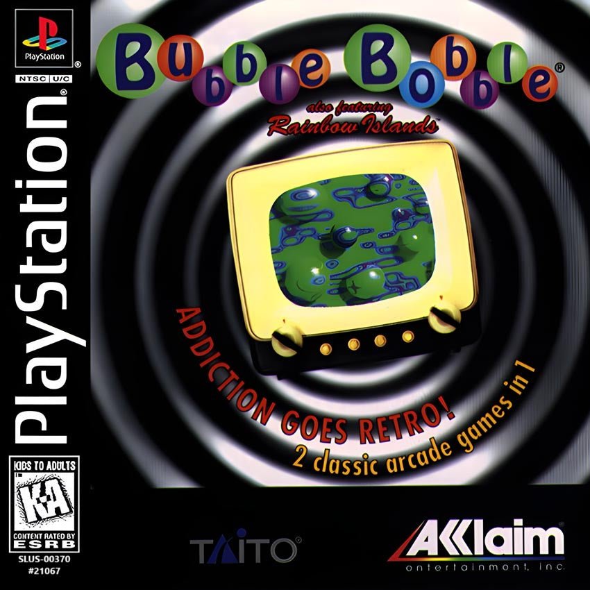 Bubble Bobble Featuring Rainbow Islands - Playstation - Retro Island Gaming