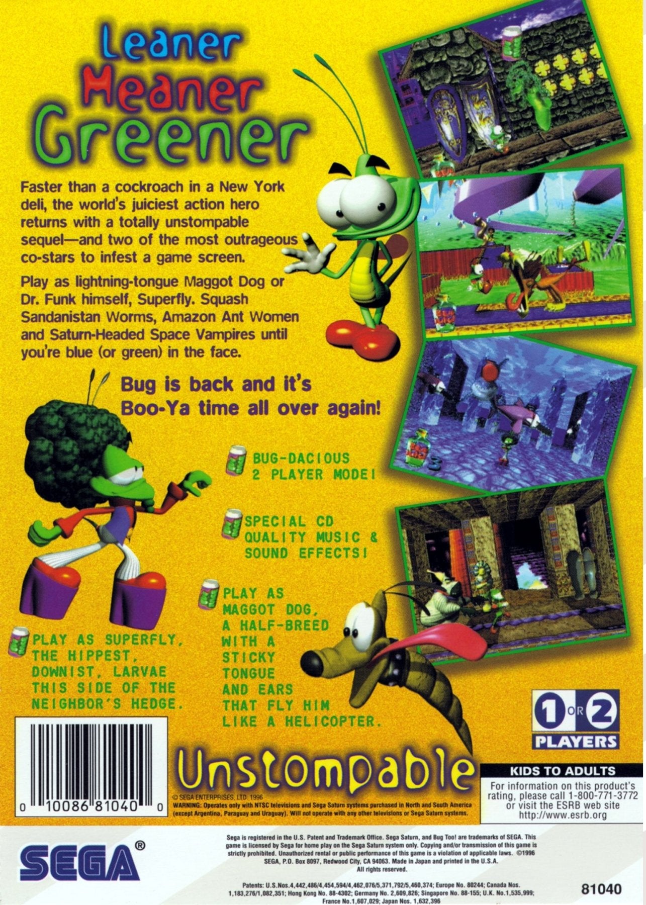 Bug Too - Sega Saturn - Retro Island Gaming