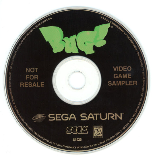 Bug [Video Game Sampler] - Sega Saturn - Retro Island Gaming