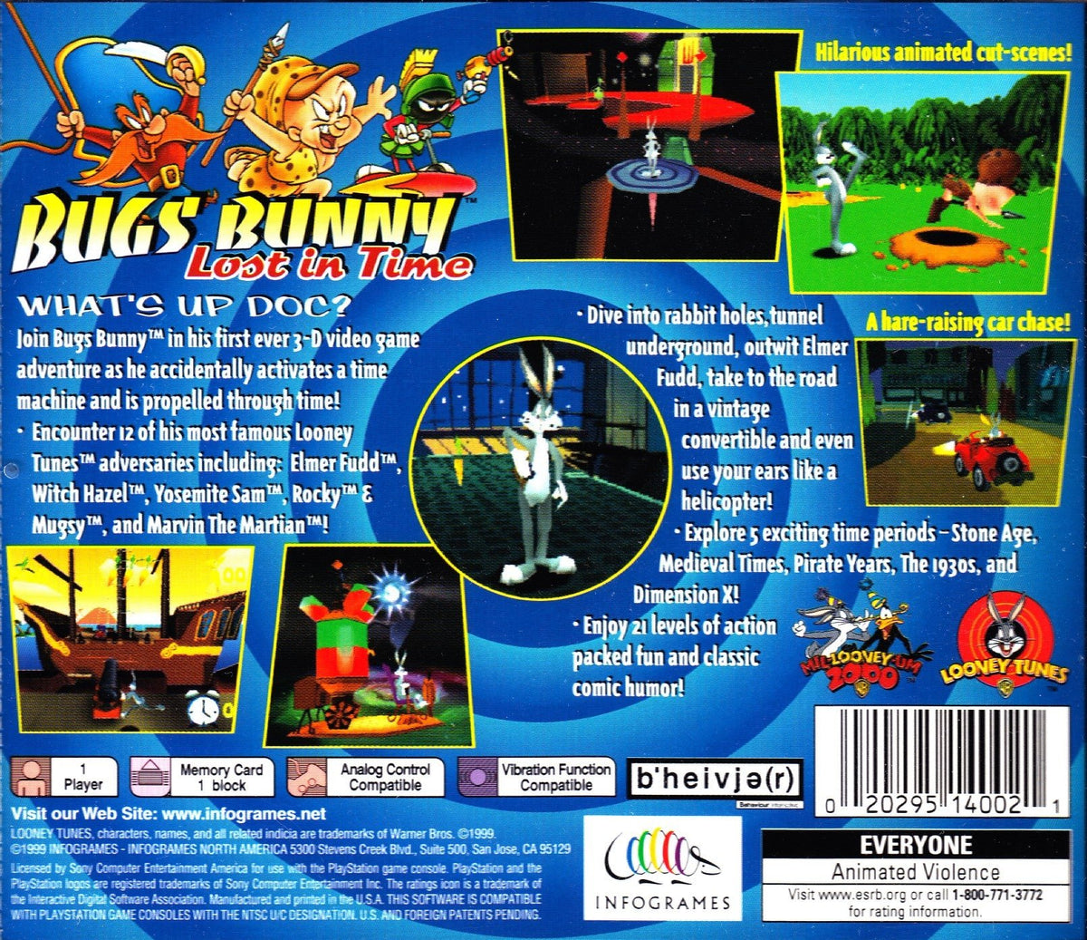 Bugs Bunny Lost in Time - Playstation - Retro Island Gaming
