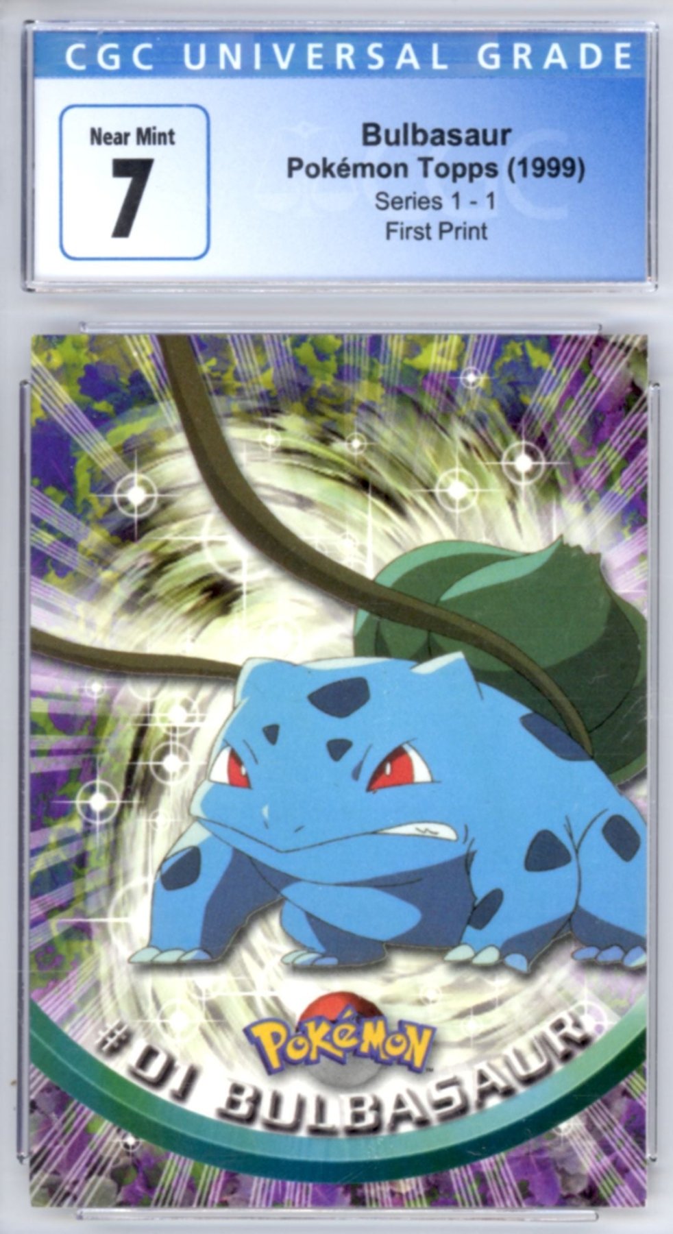 Bulbasaur #1 [First Print] - Pokemon 1999 Topps TV - Retro Island Gaming