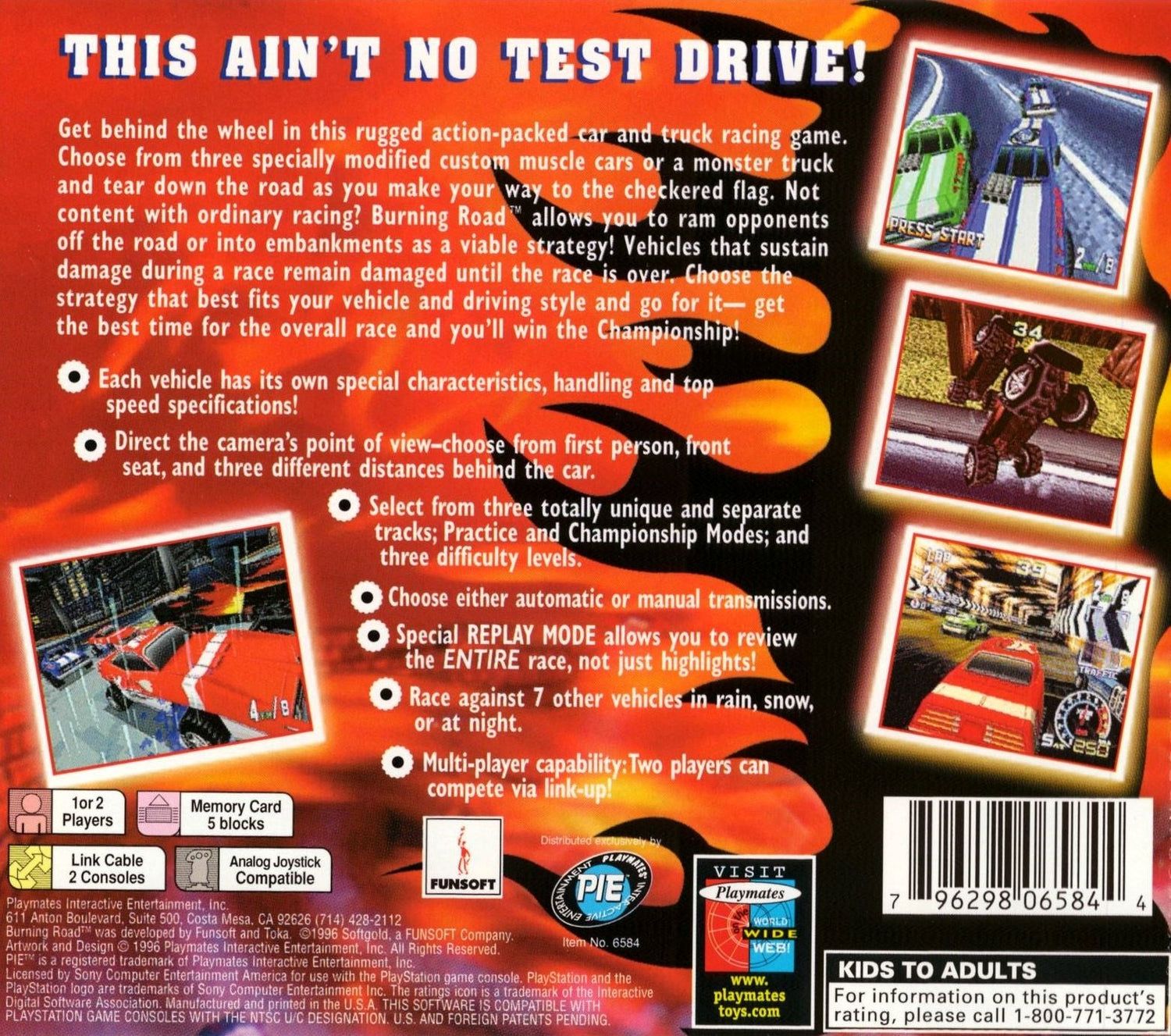 Burning Road - Playstation - Retro Island Gaming