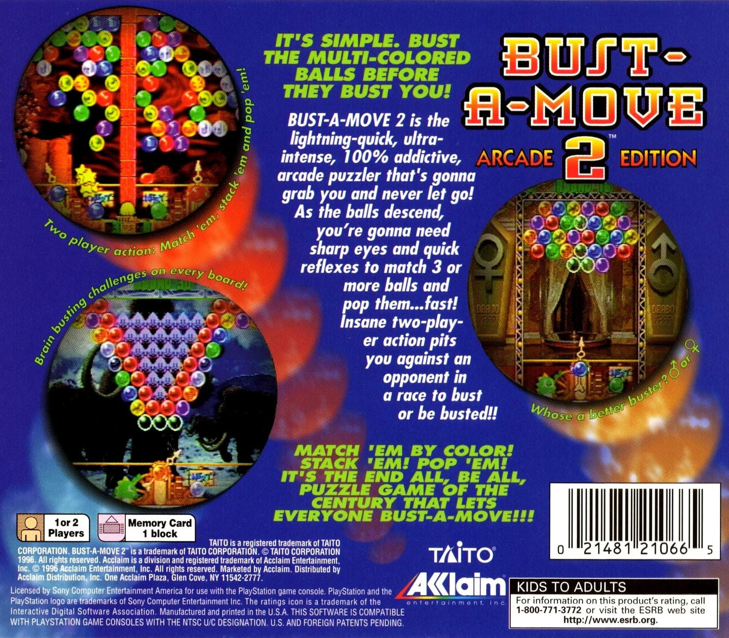 Bust - A - Move 2 - Playstation - Retro Island Gaming