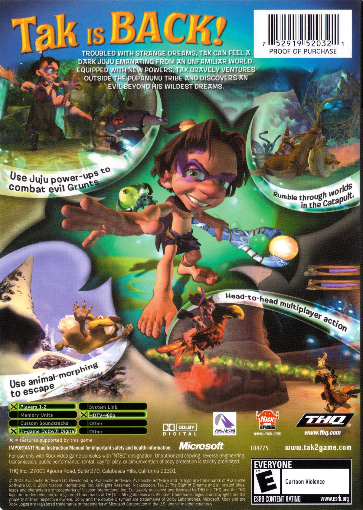 Tak 2 The Staff of Dreams - Xbox