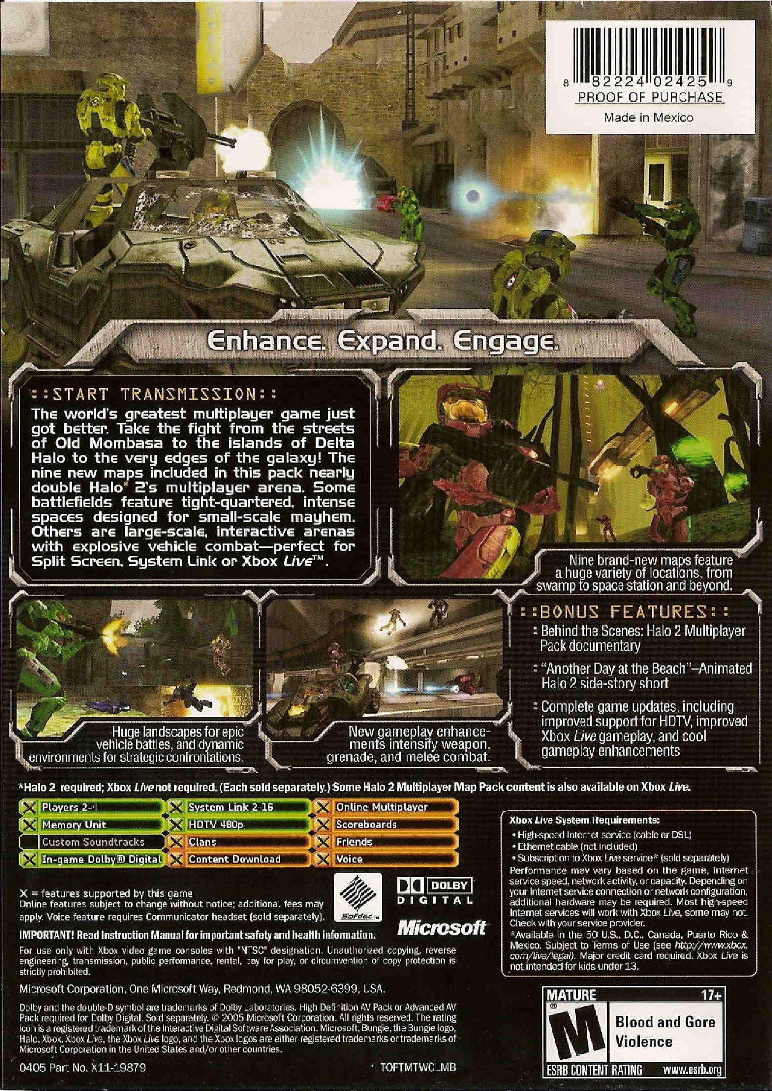 Paquete de mapas multijugador de Halo 2 - Xbox