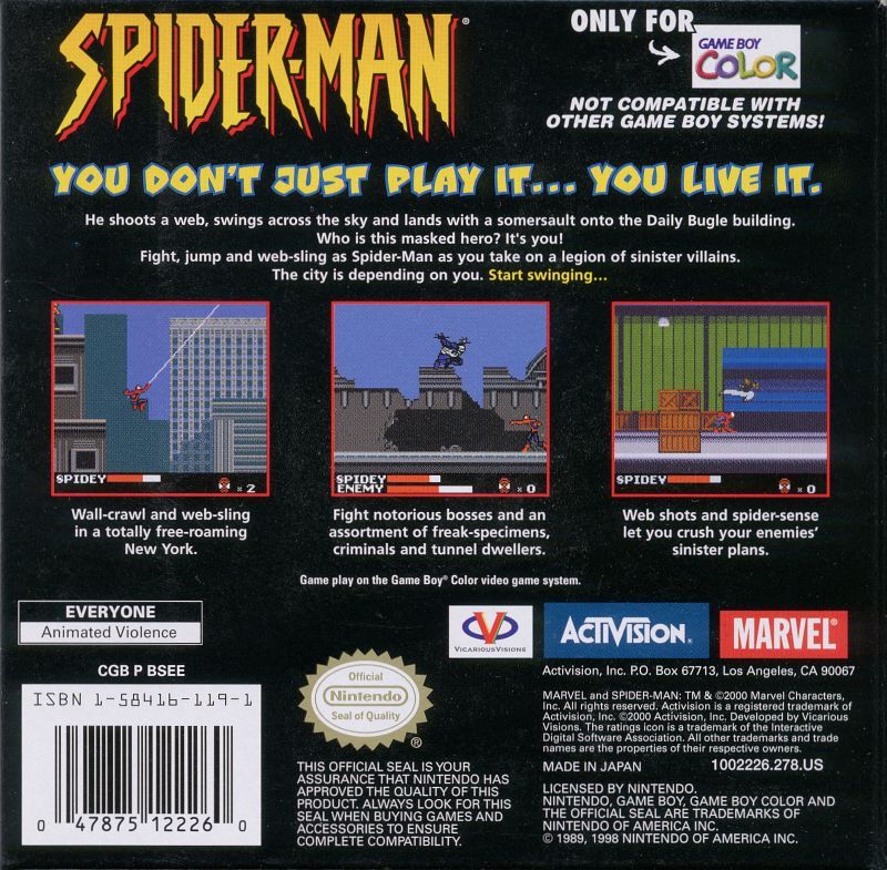 Spiderman - GameBoy Color