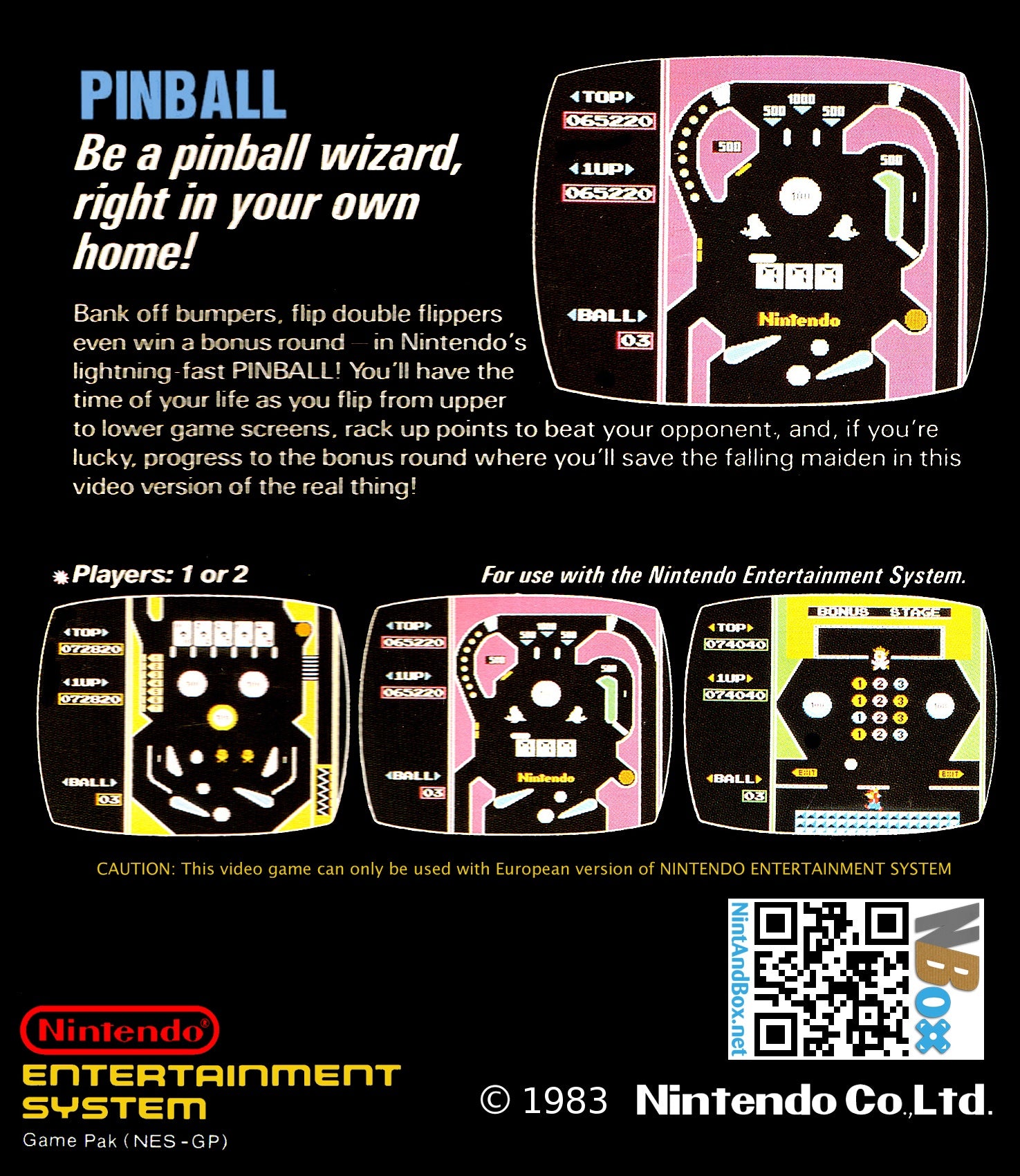 Pinball [5 Screw] - NES