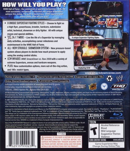 WWE Smackdown vs. Raw 2008 - Playstation 3 - Retro Island Gaming