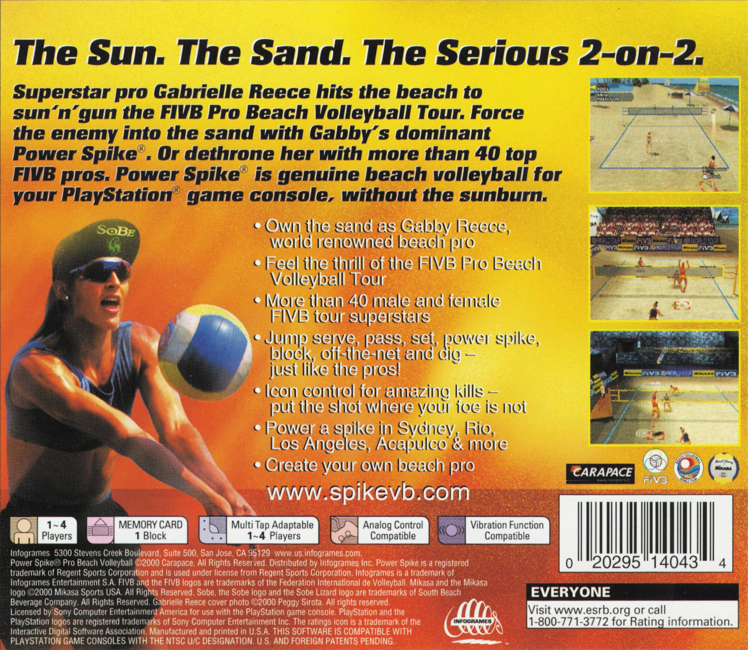 Power Spike Pro Beach Volleyball - Playstation