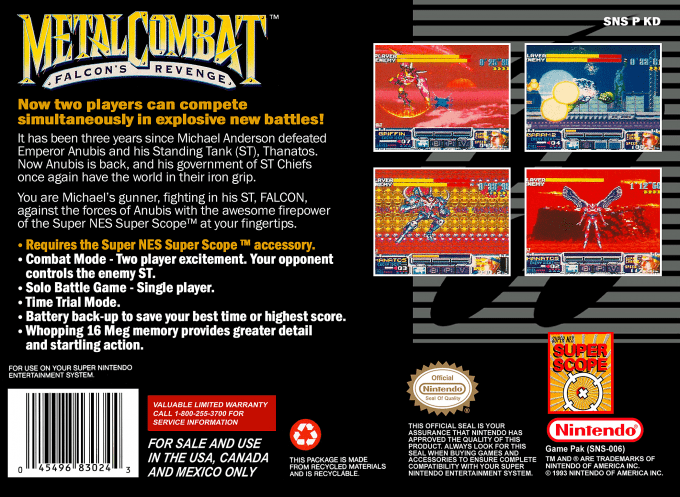 Metal Combat - Super Nintendo