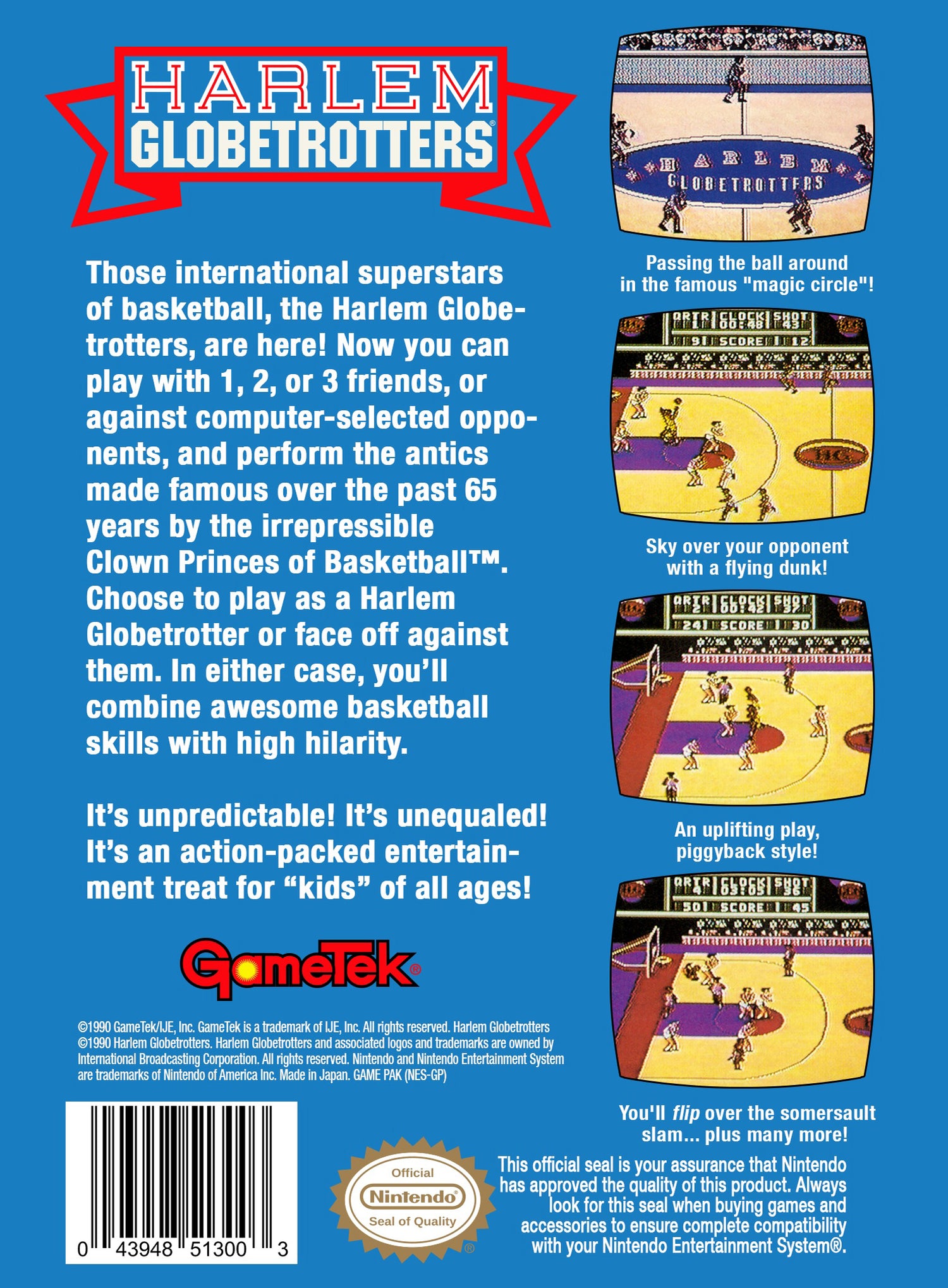 Harlem Globetrotters - NES