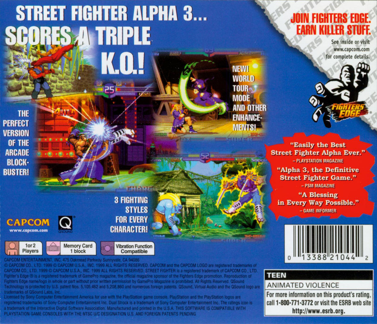 Street Fighter Alpha 3 - Playstation
