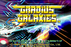 Gradius Galaxies - GameBoy Advance