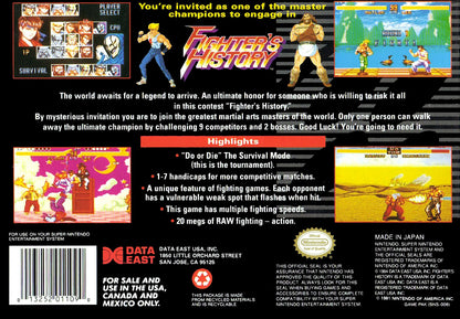 Fighter's History - Super Nintendo - Retro Island Gaming