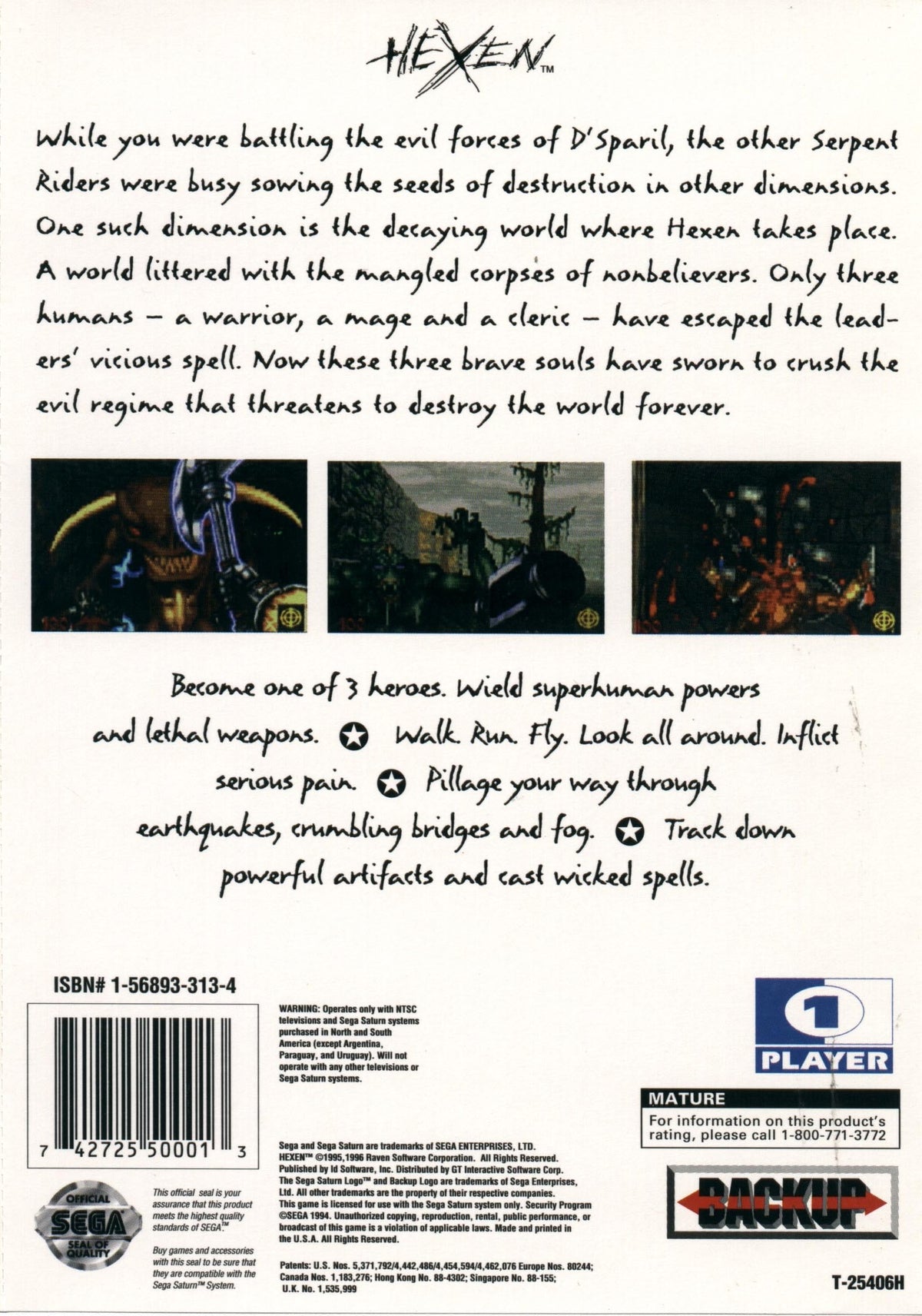 Hexen - Sega Saturn